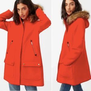 J. Crew Chateua Park Stadium Cloth Fur Hood
